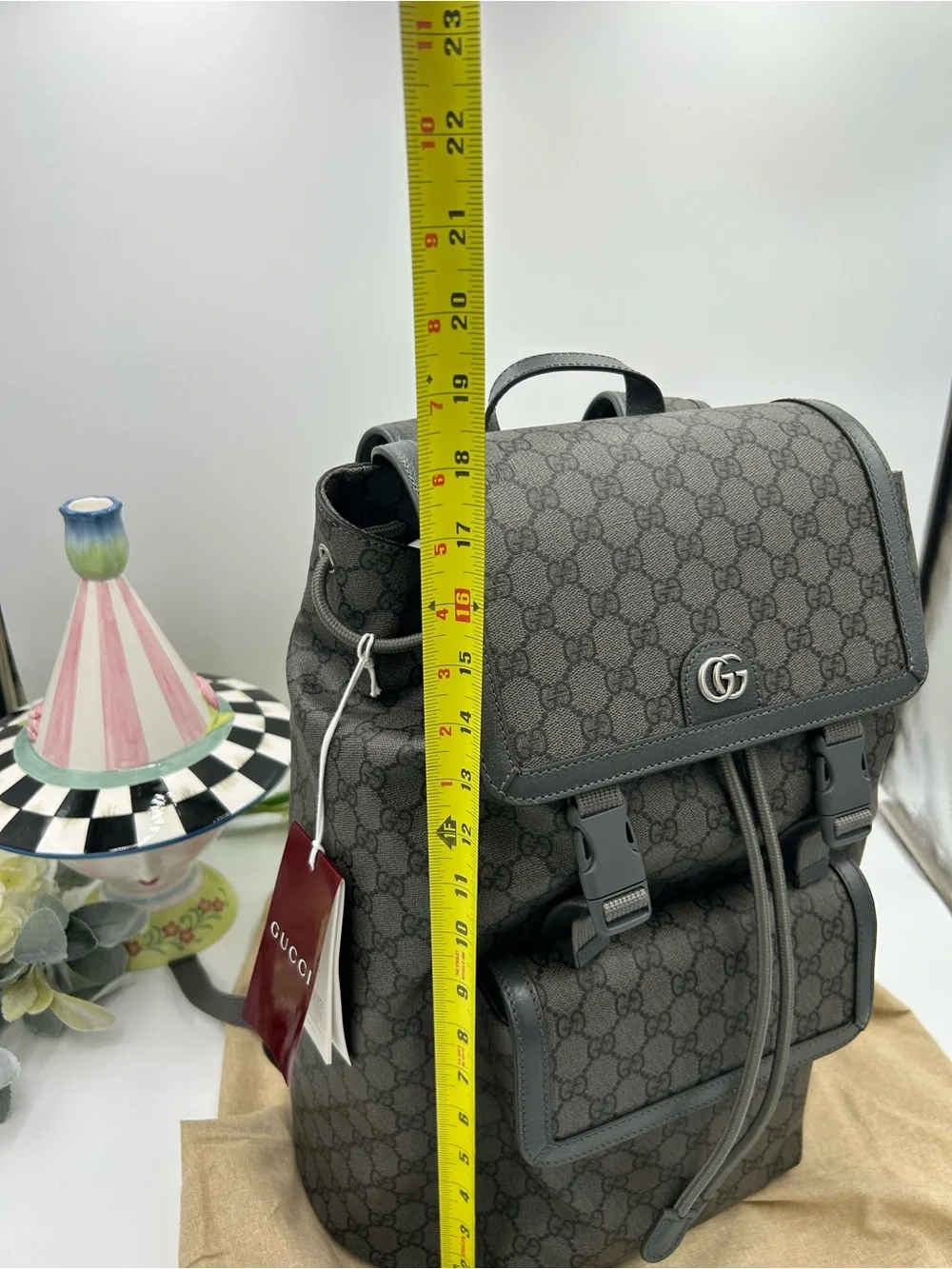 Unisex, Gucci, GG Supreme canvas backpack made in Italy NWT